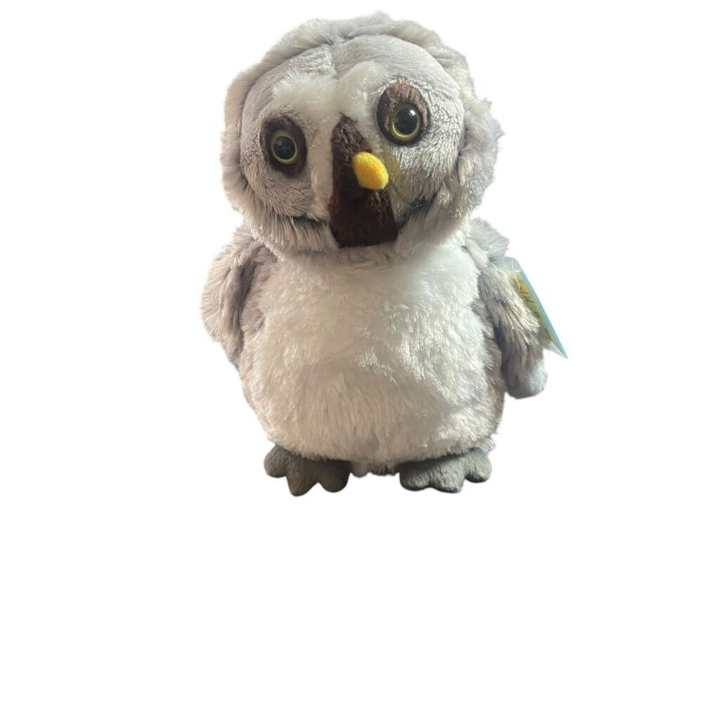 GANZ Webkinz Gray Owl Bird Stuffed Plush Animal Toy 10" HM344  Cary Owl